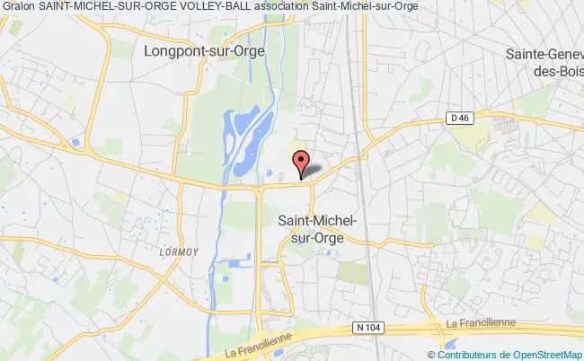 plan association Saint-michel-sur-orge Volley-ball Saint-Michel-sur-Orge