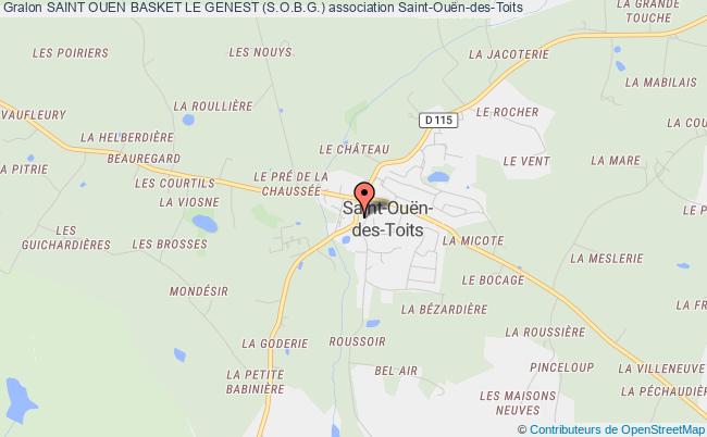 plan association Saint Ouen Basket Le Genest (s.o.b.g.) Saint-Ouën-des-Toits