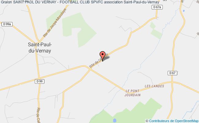 plan association Saint Paul Du Vernay - Football Club Spvfc Saint-Paul-du-Vernay