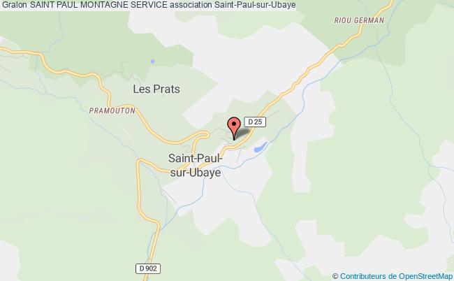 plan association Saint Paul Montagne Service Saint-Paul-sur-Ubaye