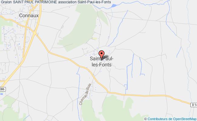 plan association Saint Paul Patrimoine Saint-Paul-les-Fonts