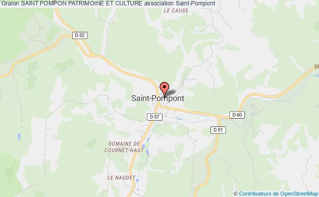 plan association Saint Pompon Patrimoine Et Culture Saint-Pompont