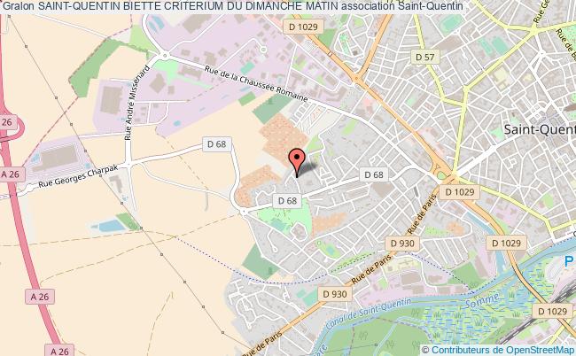 plan association Saint-quentin Biette Criterium Du Dimanche Matin Saint-Quentin