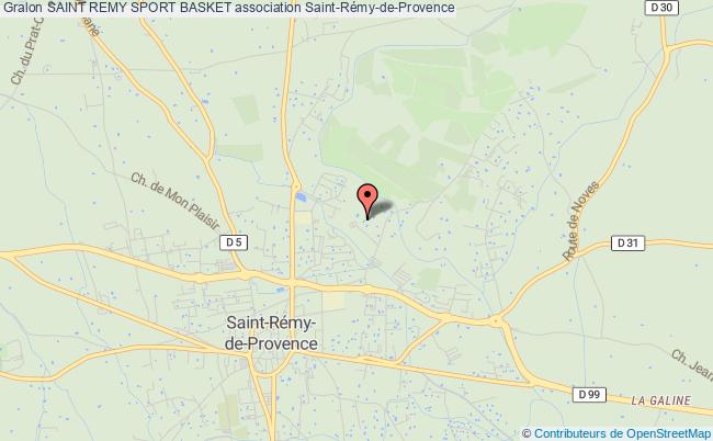 plan association Saint Remy Sport Basket Saint-Rémy-de-Provence