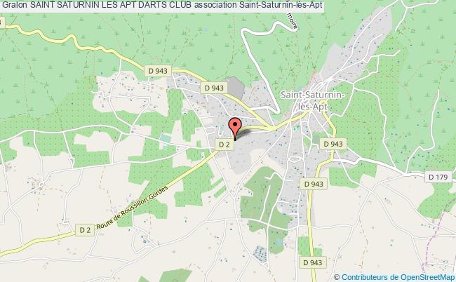 plan association Saint Saturnin Les Apt Darts Club Saint-Saturnin-lès-Apt