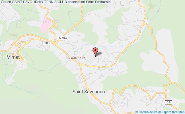 plan association Saint Savournin Tennis Club Saint-Savournin