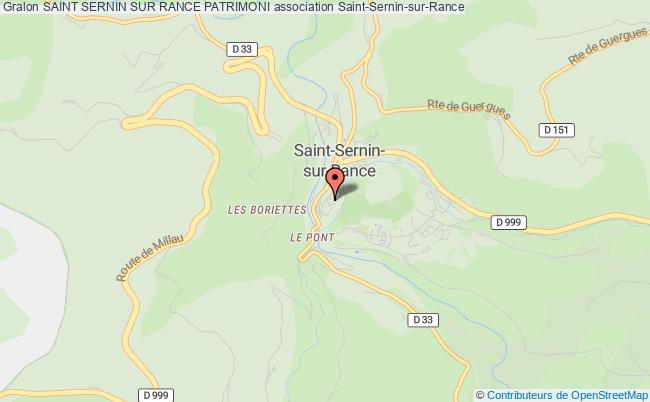 plan association Saint Sernin Sur Rance Patrimoni Saint-Sernin-sur-Rance