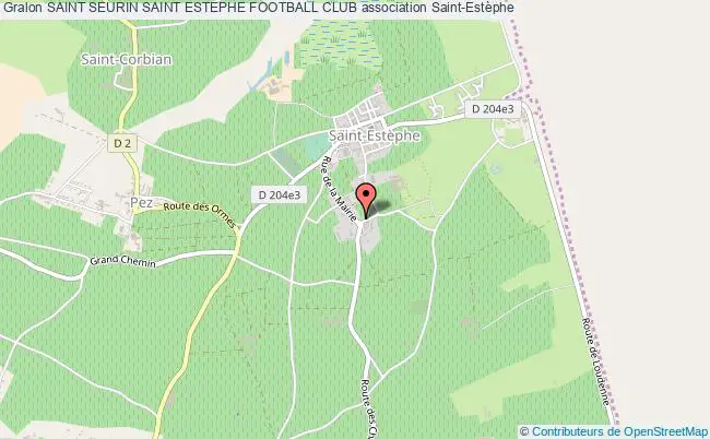 plan association Saint Seurin Saint Estephe Football Club Saint-Estèphe