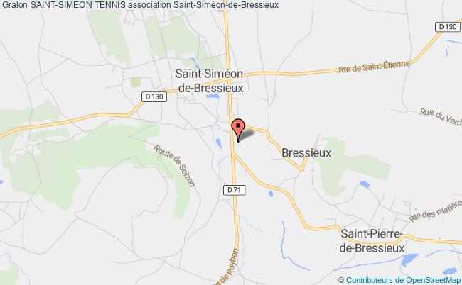 plan association Saint-simeon Tennis Saint-Siméon-de-Bressieux