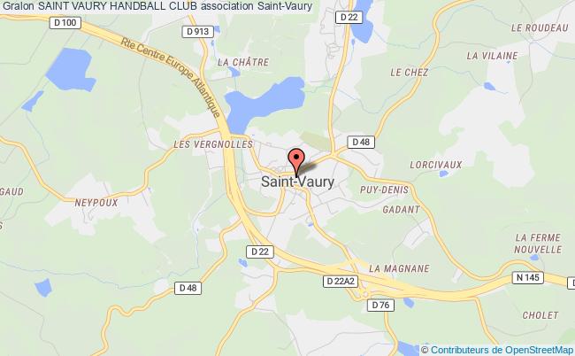 plan association Saint Vaury Handball Club Saint-Vaury