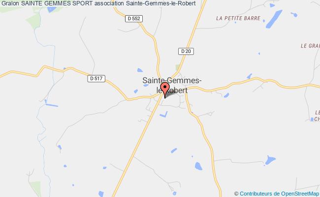 plan association Sainte Gemmes Sport Sainte-Gemmes-le-Robert