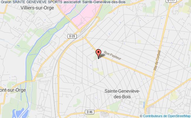 plan association Sainte Genevieve Sports Sainte-Geneviève-des-Bois