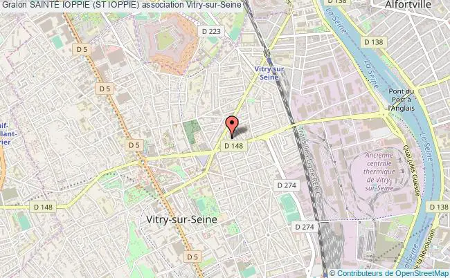 plan association Sainte Ioppie (st Ioppie) Vitry-sur-Seine