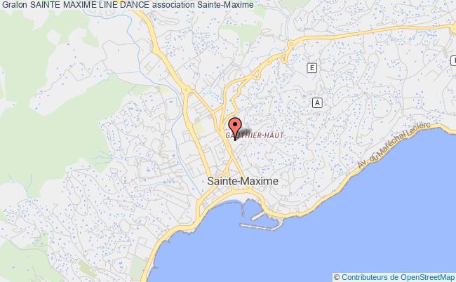 plan association Sainte Maxime Line Dance Sainte-Maxime