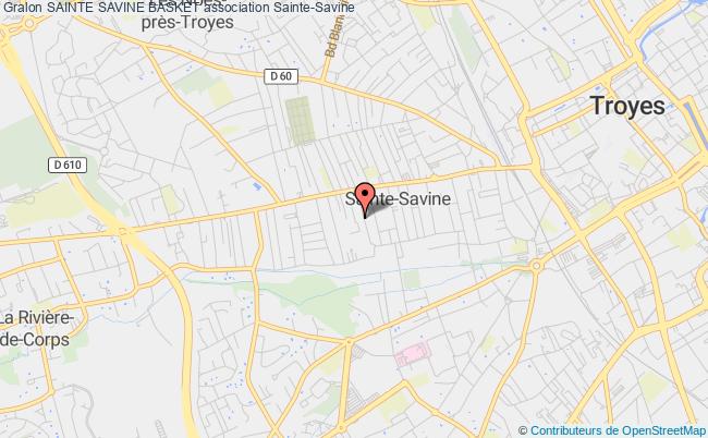 plan association Sainte Savine Basket Sainte-Savine