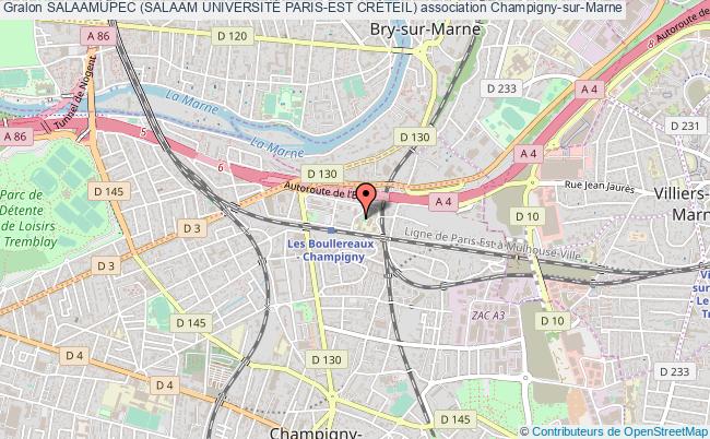 plan association Salaamupec (salaam UniversitÉ Paris-est CrÉteil) Champigny-sur-Marne