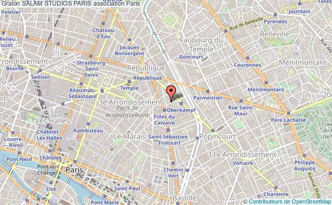 plan association Salam Studios Paris Paris