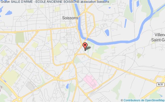 plan association Salle D'arme - Ecole Ancienne Soissons Soissons