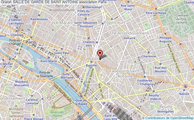 plan association Salle De Garde De Saint Antoine Paris