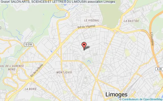 plan association Salon Arts, Sciences Et Lettres Du Limousin Limoges