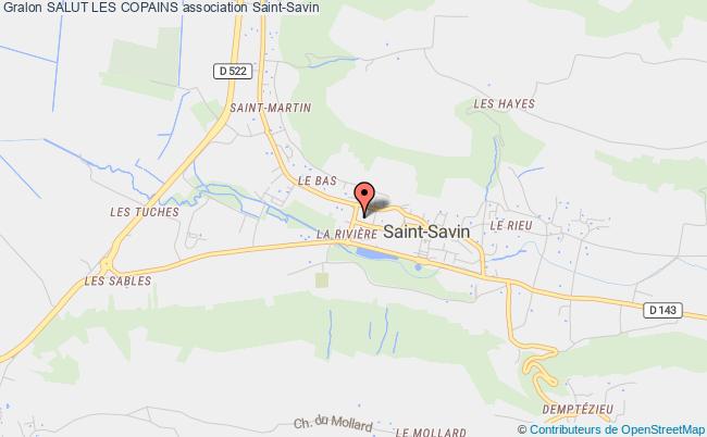 plan association Salut Les Copains Saint-Savin