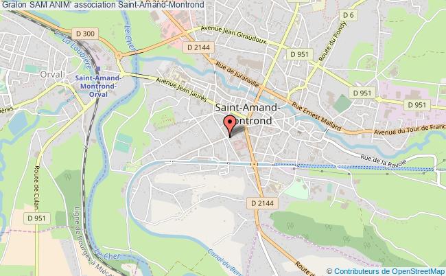 plan association Sam Anim' Saint-Amand-Montrond