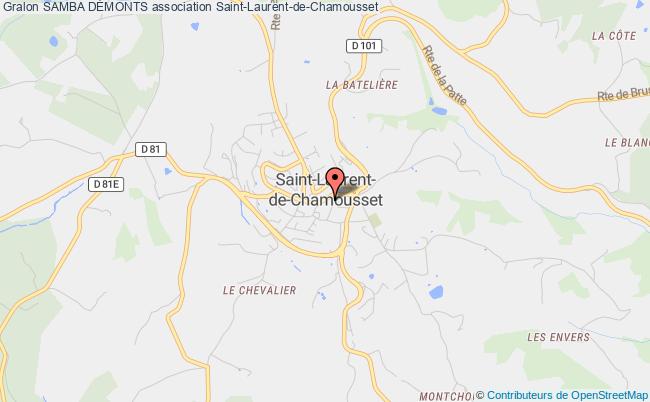 plan association Samba DÉmonts Saint-Laurent-de-Chamousset