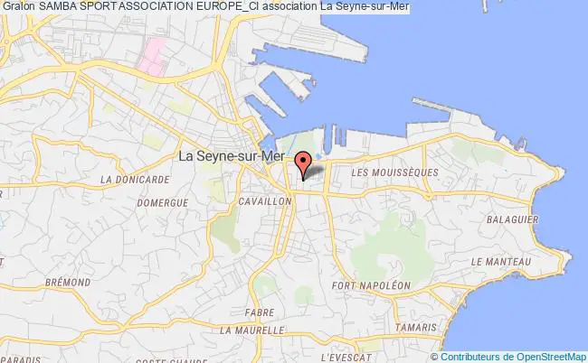 plan association Samba Sport Association Europe_ci La Seyne-sur-Mer