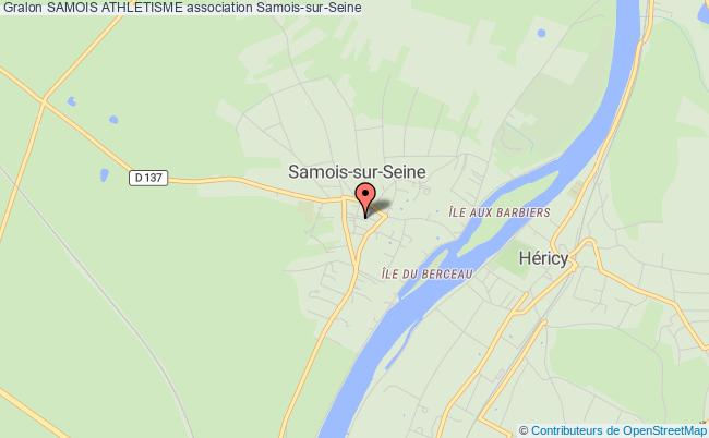 plan association Samois Athletisme Samois-sur-Seine