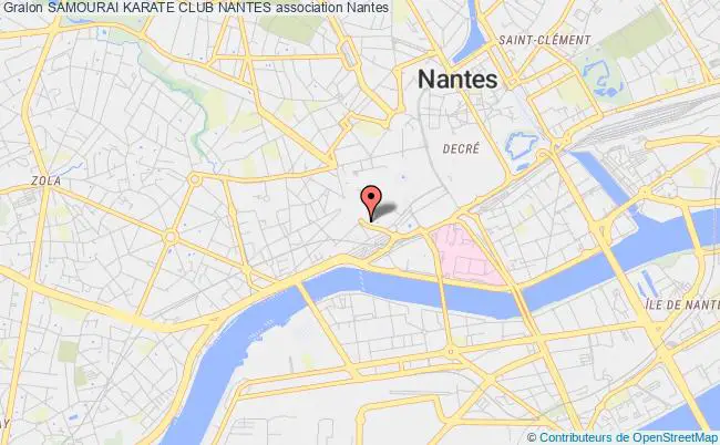 plan association Samourai Karate Club Nantes Nantes
