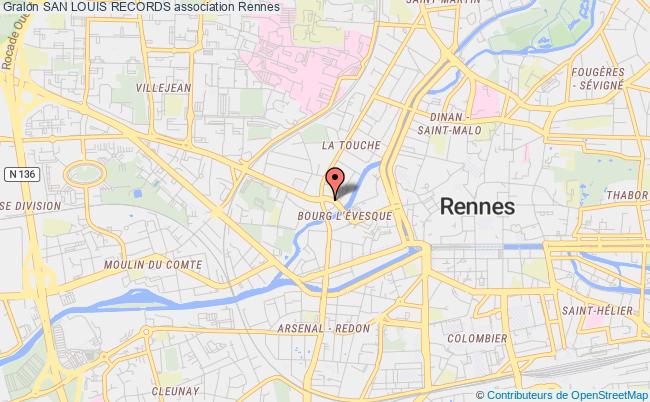 plan association San Louis Records Rennes