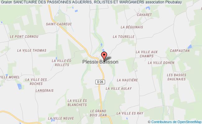 plan association Sanctuaire Des Passionnes Aguerris, Rolistes Et Wargamers Beaussais-sur-Mer