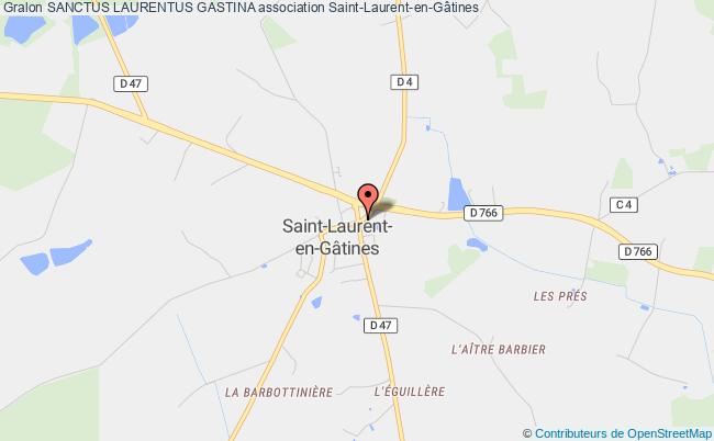 plan association Sanctus Laurentus Gastina Saint-Laurent-en-Gâtines