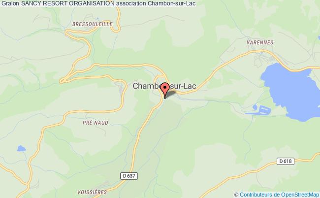 plan association Sancy Resort Organisation Chambon-sur-Lac