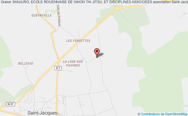 plan association Sanjuro, Ecole Rouennaise De Nihon Tai Jitsu, Et Disciplines Associees Saint-Jacques-sur-Darnétal