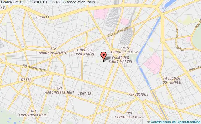 plan association Sans Les Roulettes (slr) Paris