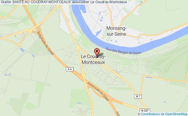 plan association SantÉ Au Coudray-montceaux Coudray-Montceaux