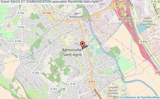 plan association Sante Et Communication Ramonville-Saint-Agne