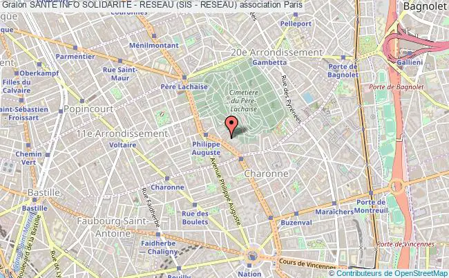 plan association Sante Info Solidarite - Reseau (sis - Reseau) Paris