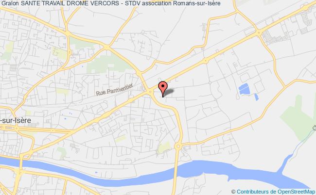 plan association Sante Travail Drome Vercors - Stdv Romans-sur-Isère