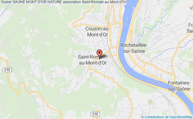 plan association Saone Mont D'or Nature Saint-Romain-au-Mont-d'Or