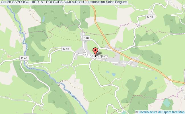 plan association Saporgo Hier, St Polgues Aujourd'hui Saint-Polgues