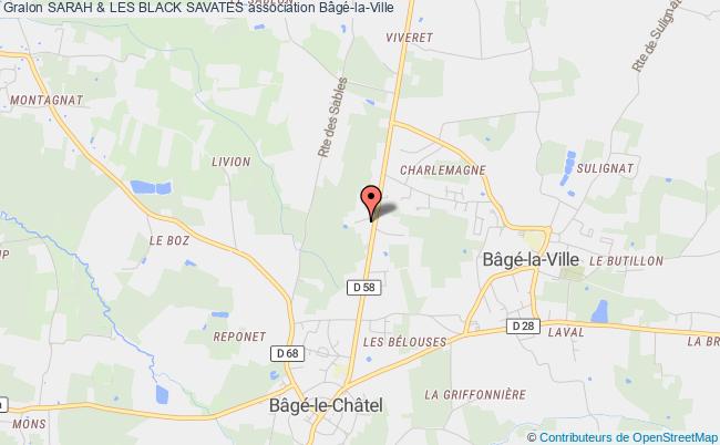 plan association Sarah & Les Black Savates Bâgé-la-Ville