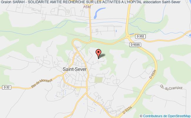 plan association Sarah - Solidarite Amitie Recherche Sur Les Activites A L'hopital Saint-Sever