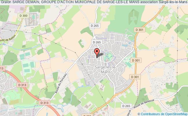plan association Sarge Demain, Groupe D'action Municipale De Sarge-les-le Mans Sargé-lès-le-Mans