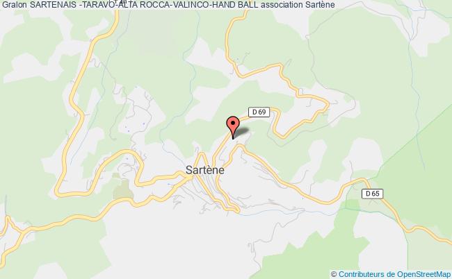 plan association Sartenais -taravo-alta Rocca-valinco-hand Ball Sartène