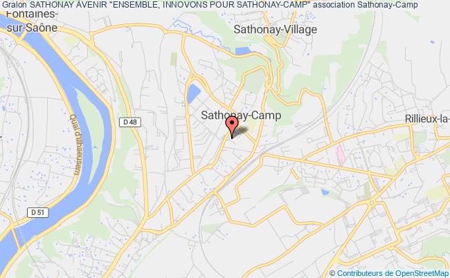 plan association Sathonay Àvenir "ensemble, Innovons Pour Sathonay-camp" Sathonay-Camp