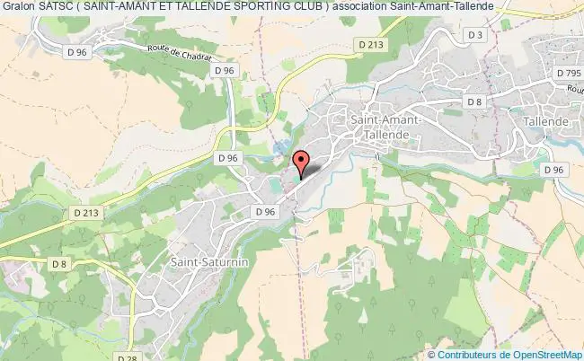 plan association Satsc ( Saint-amant Et Tallende Sporting Club ) Saint-Amant-Tallende