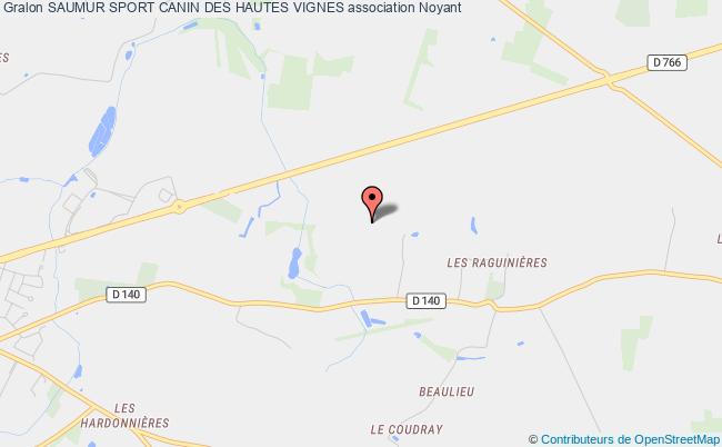plan association Saumur Sport Canin Des Hautes Vignes Noyant-Villages