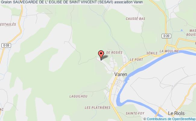 plan association Sauvegarde De L' Eglise De Saint Vincent (sesavi) Varen
